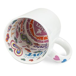 Toon details voor Subli Motto Mug Love You - beker 330 ml. Afbeelding van Subli Motto Mug Love You - beker 330 ml.